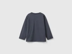 T-shirt with print in warm organic cotton