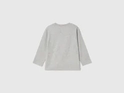 T-shirt with print in warm organic cotton
