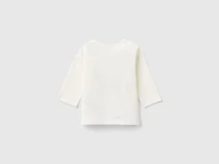 T-shirt with print in warm organic cotton