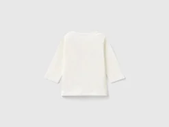 T-shirt with print in warm organic cotton