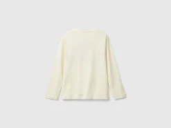 T-shirt with print in warm organic cotton