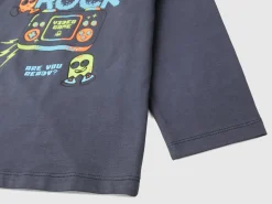 T-shirt with print in warm organic cotton
