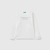 T-shirt with rhinestone logo