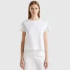 T-shirt with ruffled sleeves