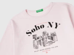 T-shirt with slogan print