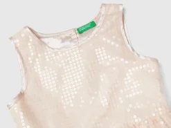 Tulle dress with sequins