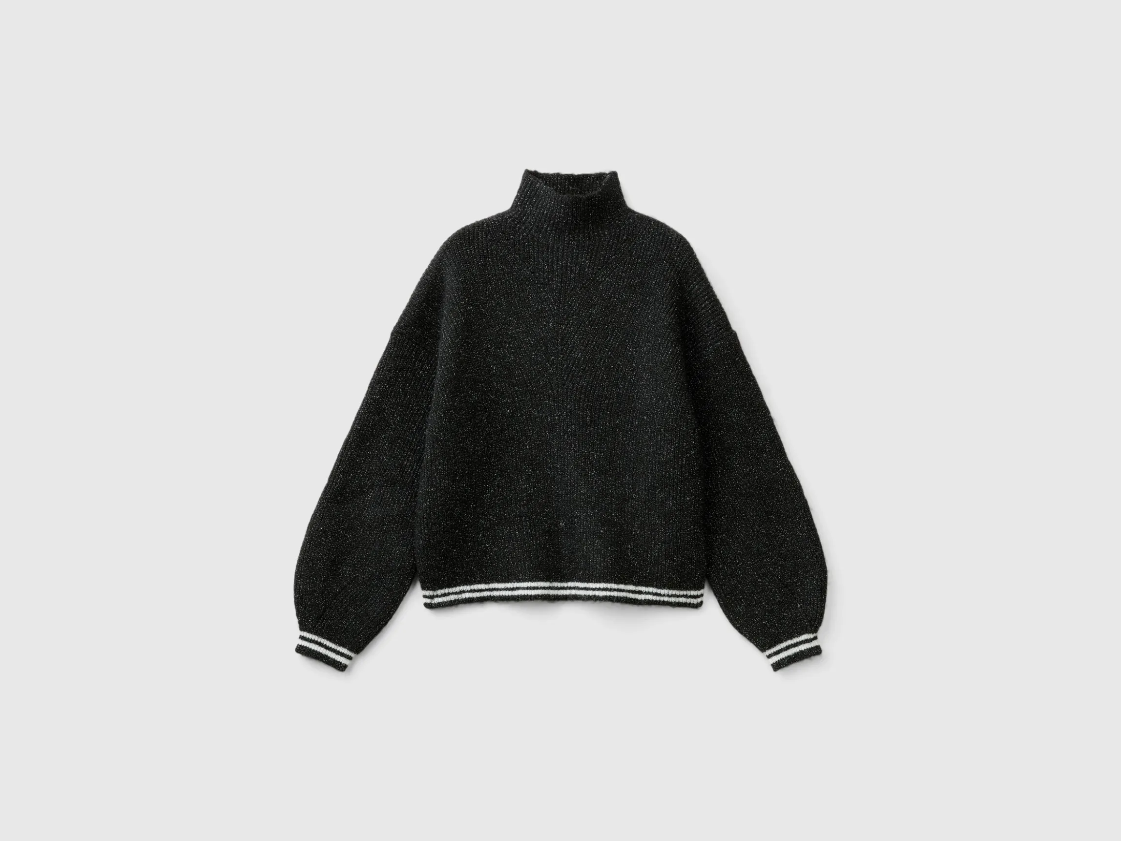 Turtle neck sweater in wool blend