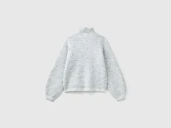 Turtle neck sweater in wool blend