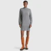 Turtleneck dress in wool blend