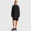 Turtleneck dress in wool blend