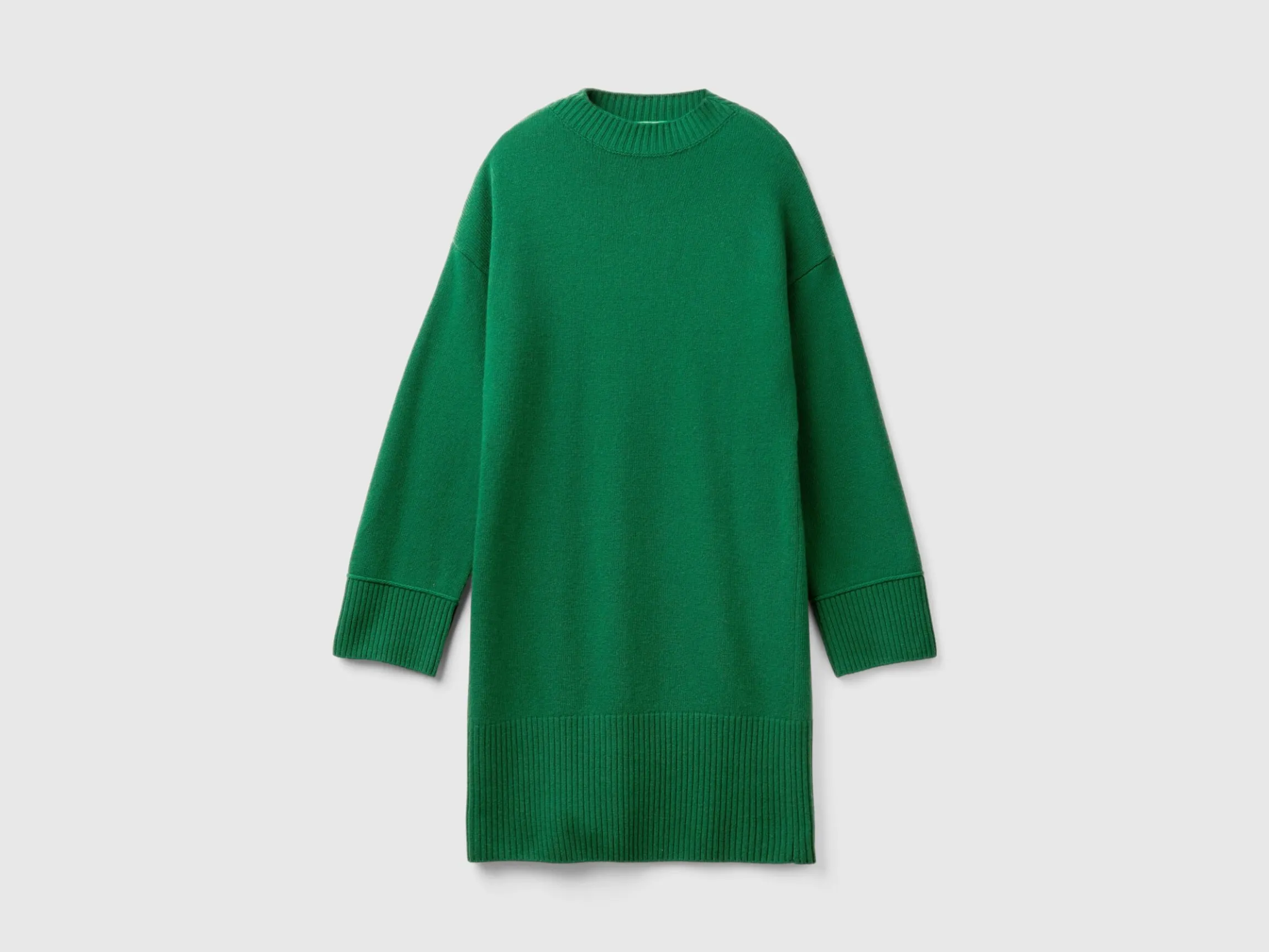 Turtleneck dress in wool blend