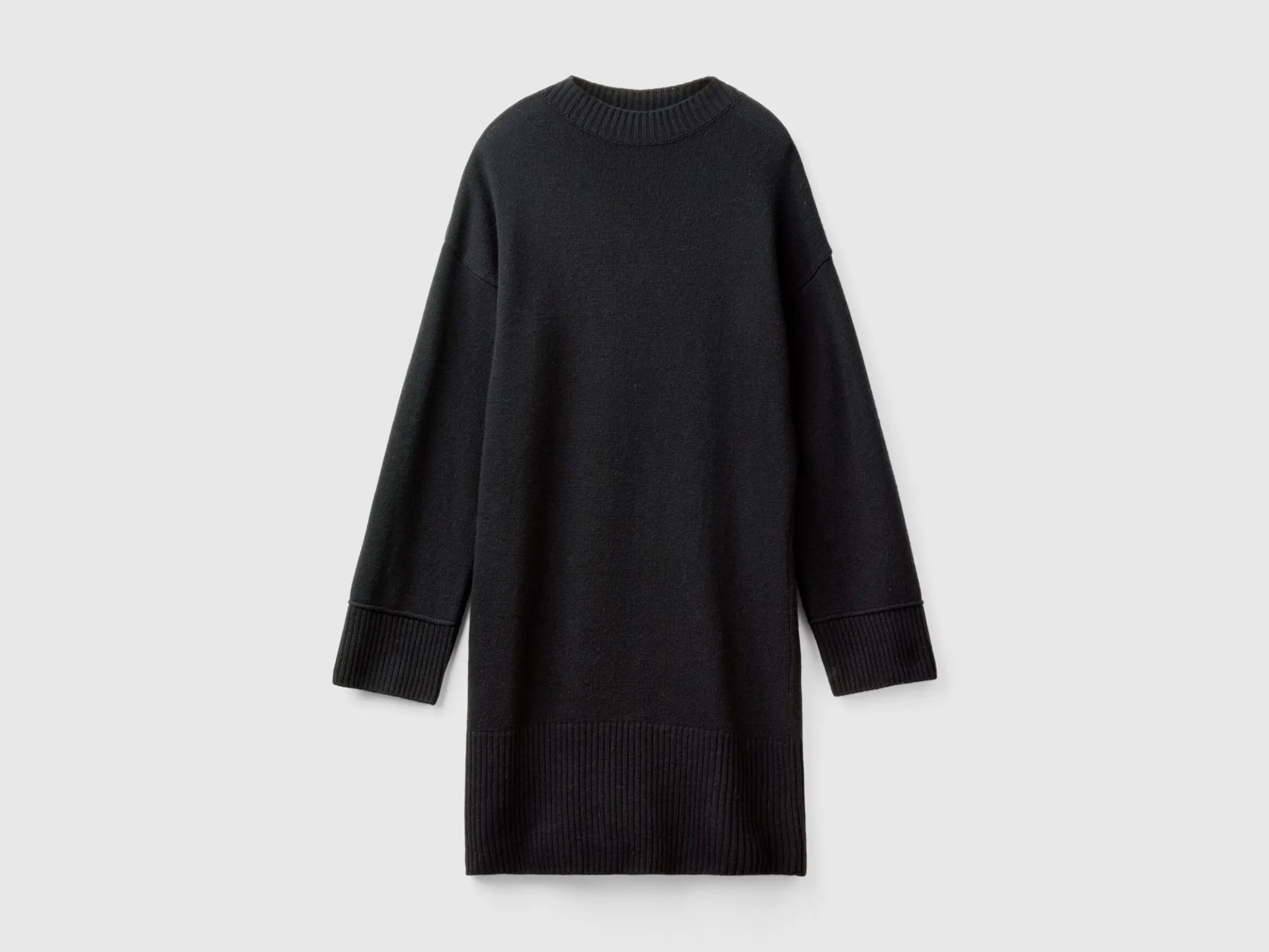 Turtleneck dress in wool blend