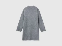 Turtleneck dress in wool blend