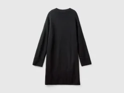 Turtleneck dress in wool blend