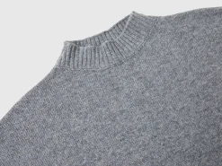 Turtleneck dress in wool blend