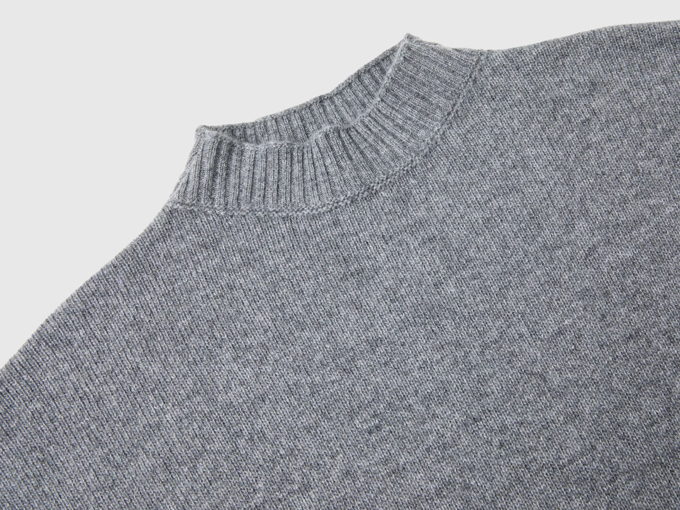 Turtleneck dress in wool blend