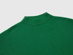 Turtleneck dress in wool blend