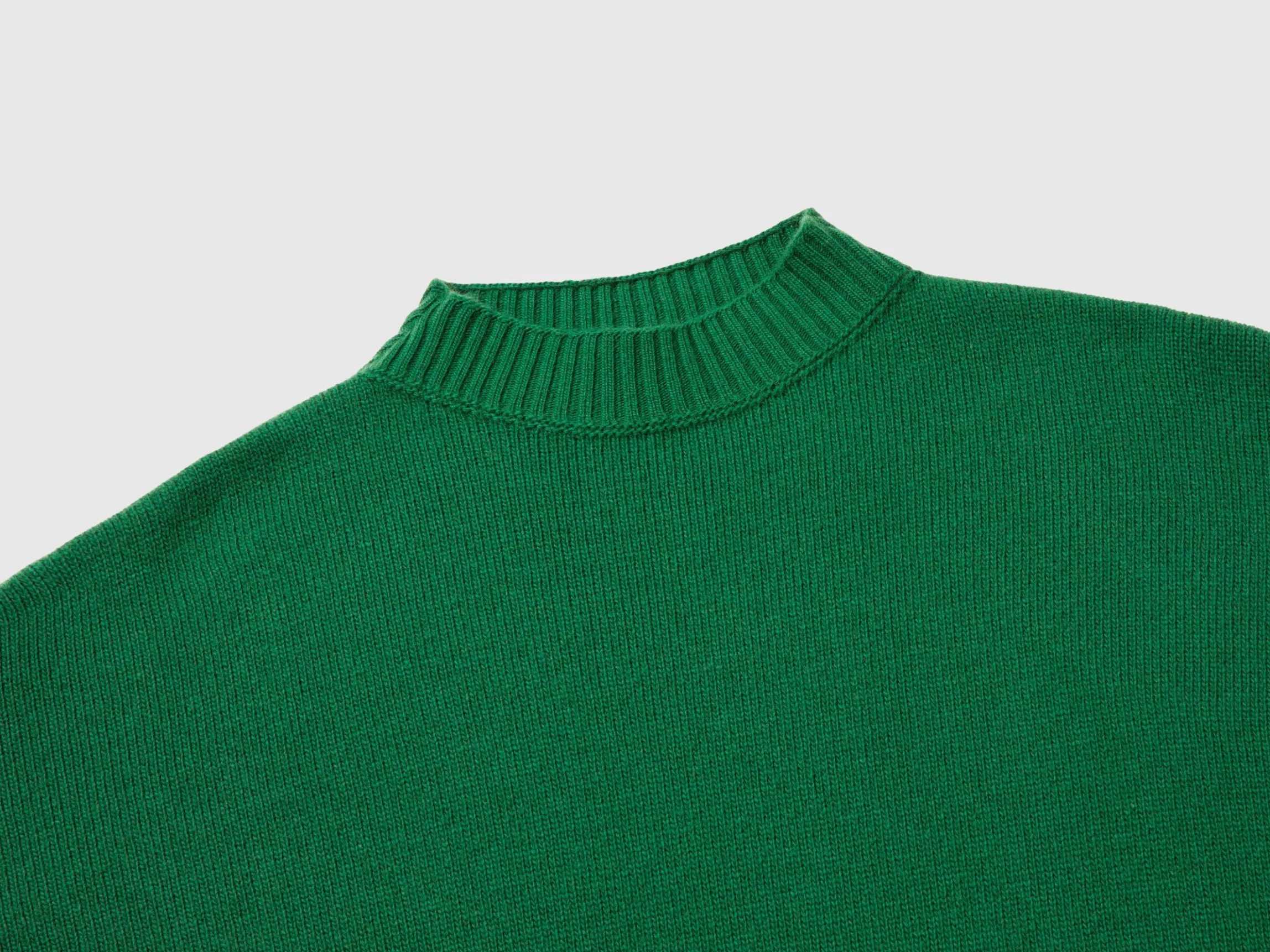 Turtleneck dress in wool blend