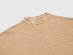 Turtleneck dress in wool blend