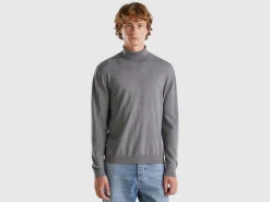 Turtleneck in lightweight cotton blend