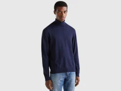 Turtleneck in lightweight cotton blend