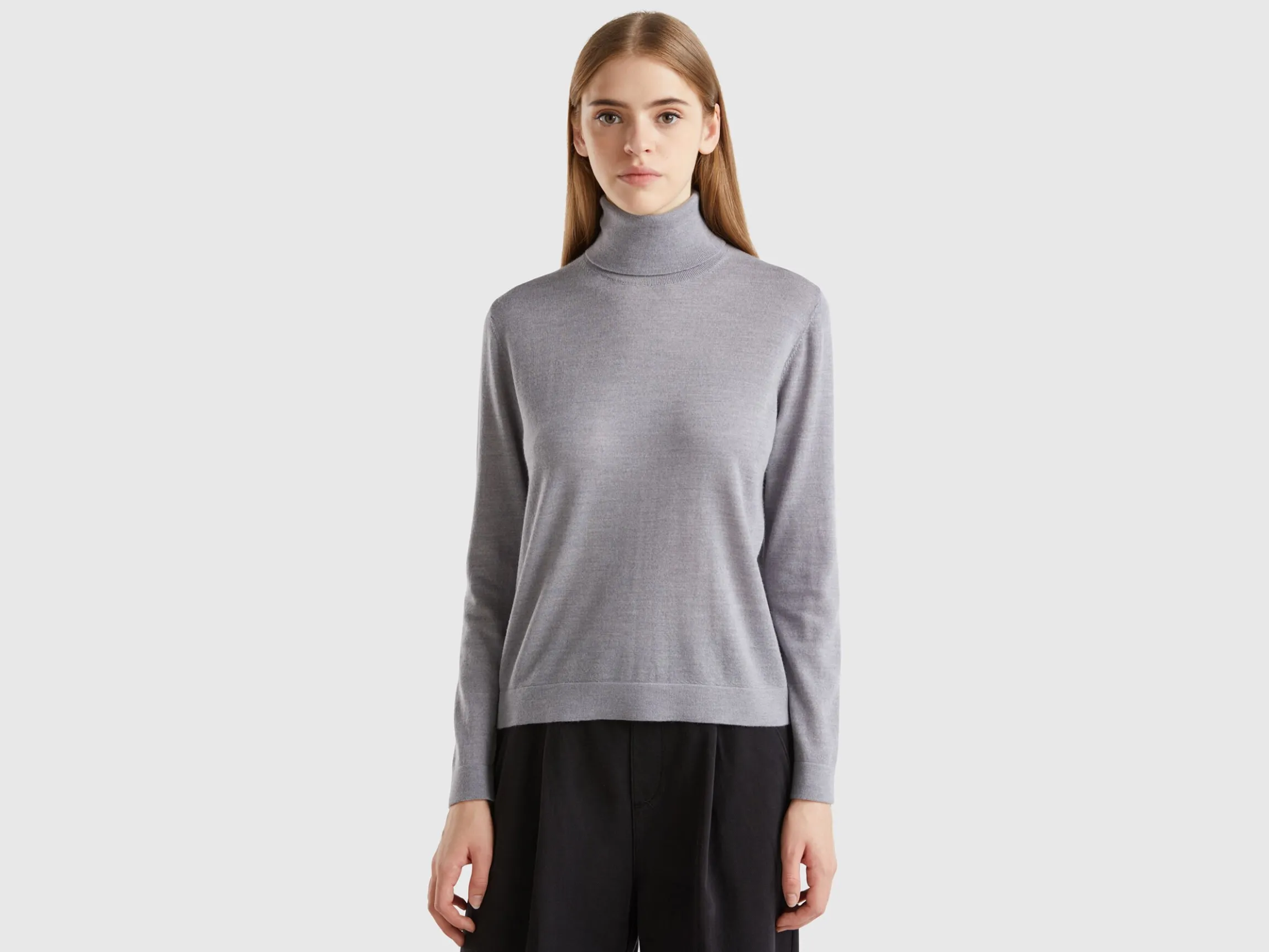 Turtleneck in pure Merino wool