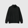 Turtleneck sweater in cashmere and wool blend