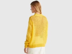 Turtleneck sweater in mohair blend
