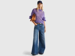 Turtleneck sweater in mohair blend
