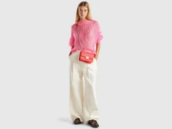 Turtleneck sweater in mohair blend