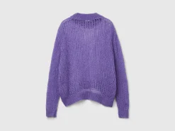 Turtleneck sweater in mohair blend