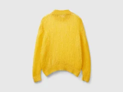 Turtleneck sweater in mohair blend