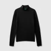 Turtleneck t-shirt in cotton blend