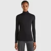 Turtleneck t-shirt in stretch viscose