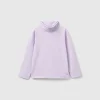 Turtleneck t-shirt in stretch cotton