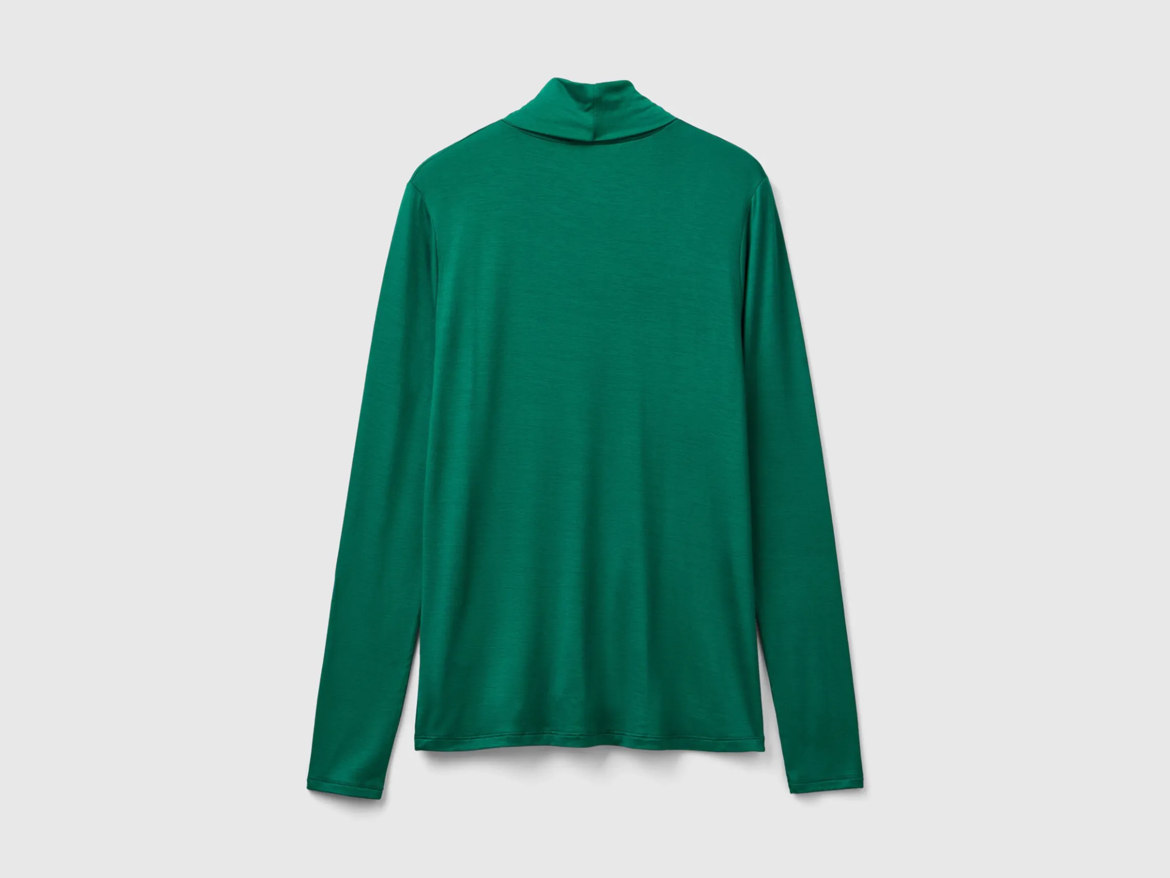 Turtleneck t-shirt in stretch viscose