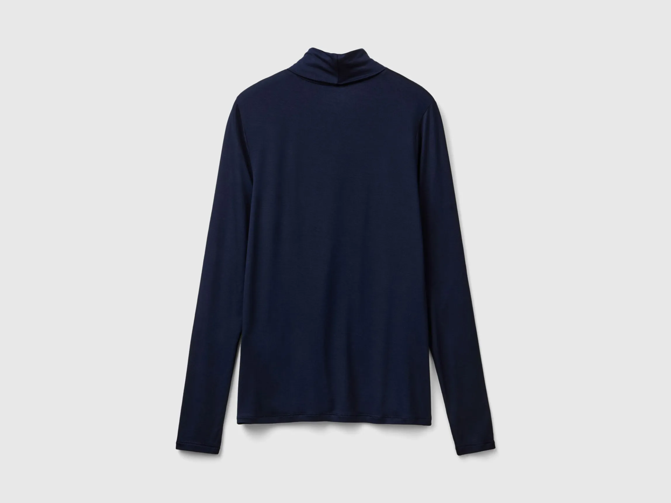 Turtleneck t-shirt in stretch viscose