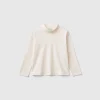 Turtleneck t-shirt in warm organic cotton
