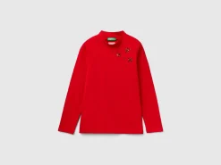 Turtleneck t-shirt with sequins