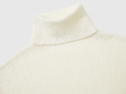 Turtleneck with wide collar