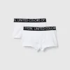 Two boxers with logoed elastic