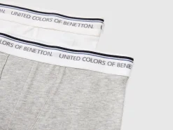 Two boxers with logoed elastic