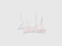 Two bras in stretch cotton