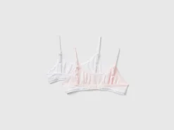 Two bras in stretch cotton