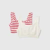 Two bras in super stretch organic cotton blend