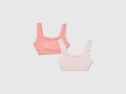 Two bras in super stretch organic cotton blend
