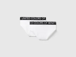 Two briefs with logoed elastic