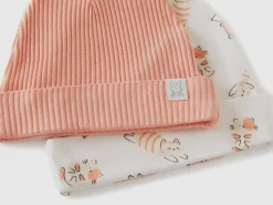Two caps in organic cotton