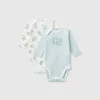 Two long sleeve bodysuits in organic cotton