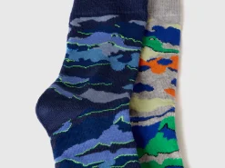 Two pairs of camouflage socks